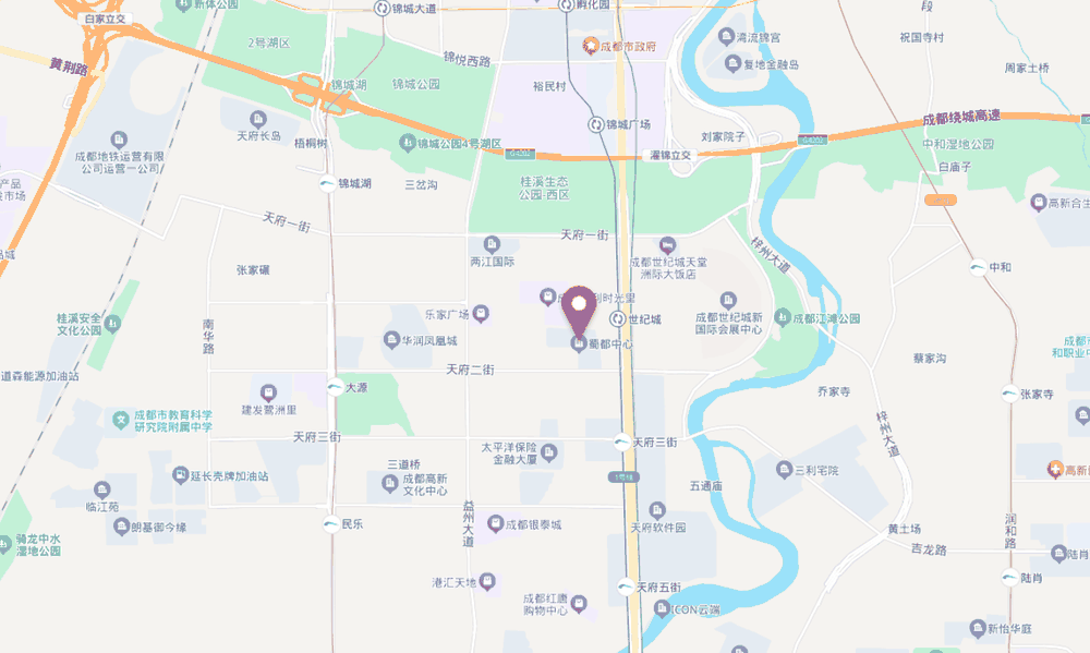 蜀都中心一期位置地图